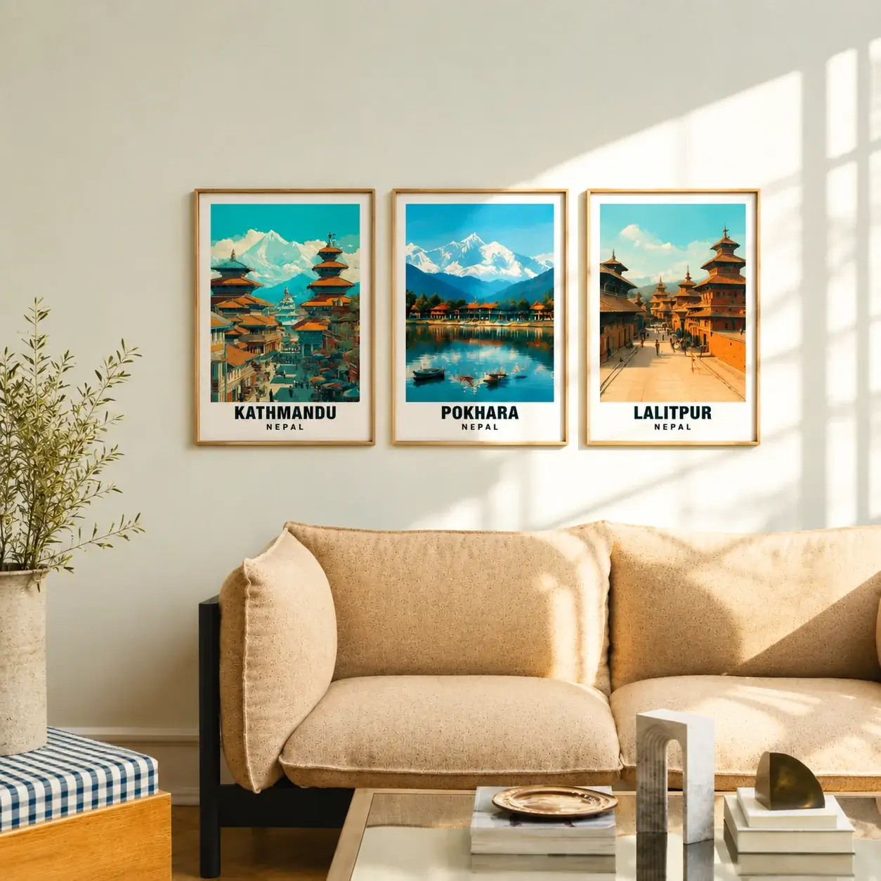 A curated selection of Nepal-inspired posters