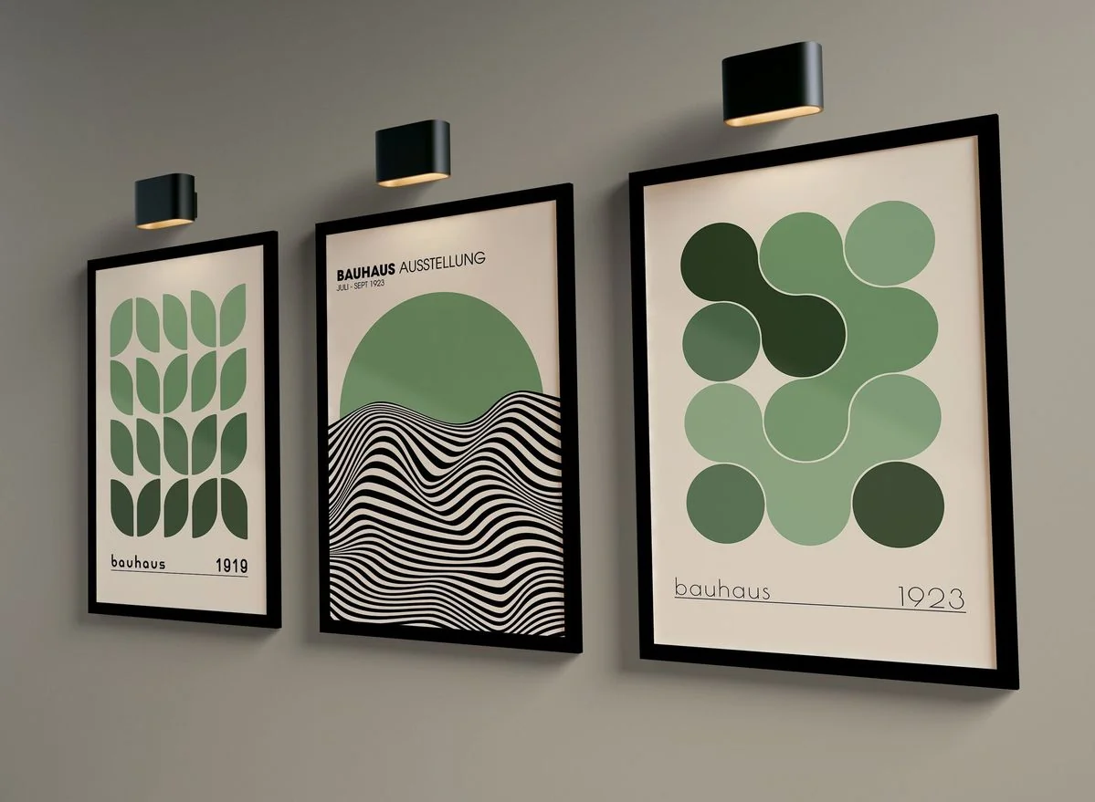 Mero Poster prints styled in a contemporary home
